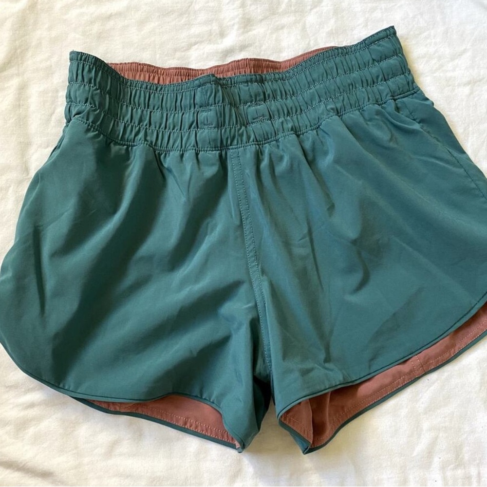 lululemon 4 teal pink Choose A Side Short reversible